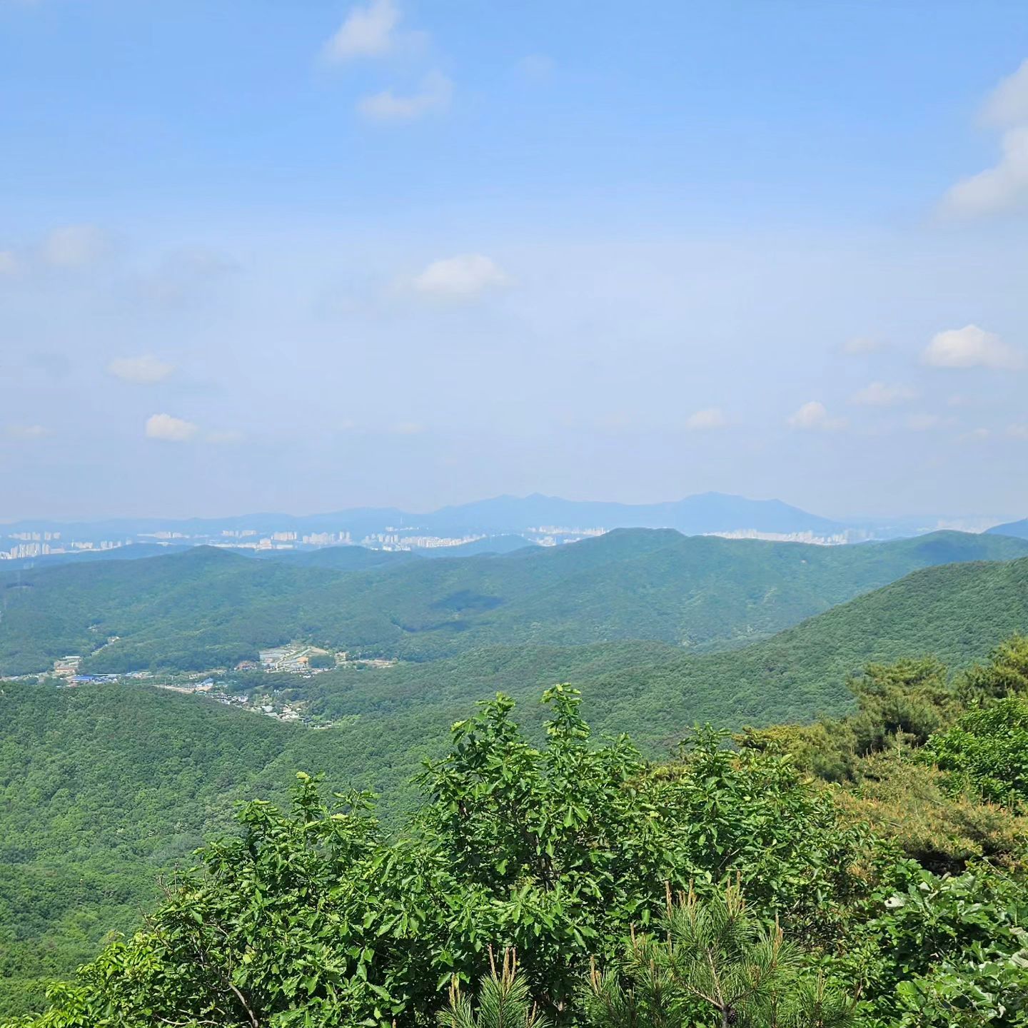.
/
아침 일찍 일어나서 광교산 등산⛰️
집앞에서 김밥사고 생수도 챙겨서
2시간반동안 열심히 걷고나니 기분도 좋다.
생각보다 많은 사람들이 
부지런하게 등산하는 모습도 멋있었다ㅎㅎ
.
.