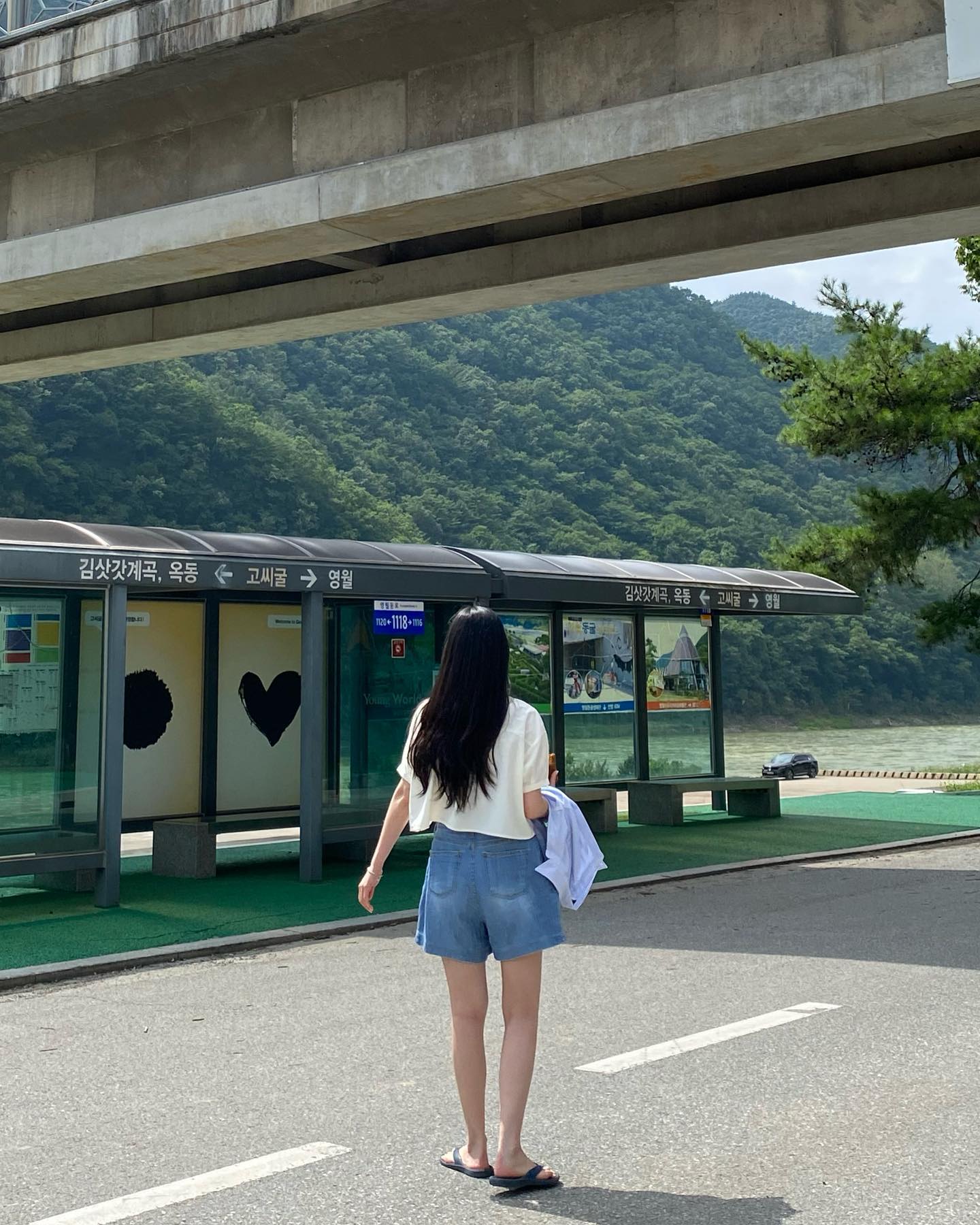 날씨요정 덕분에 초록색 실컷 본 날🤍💚