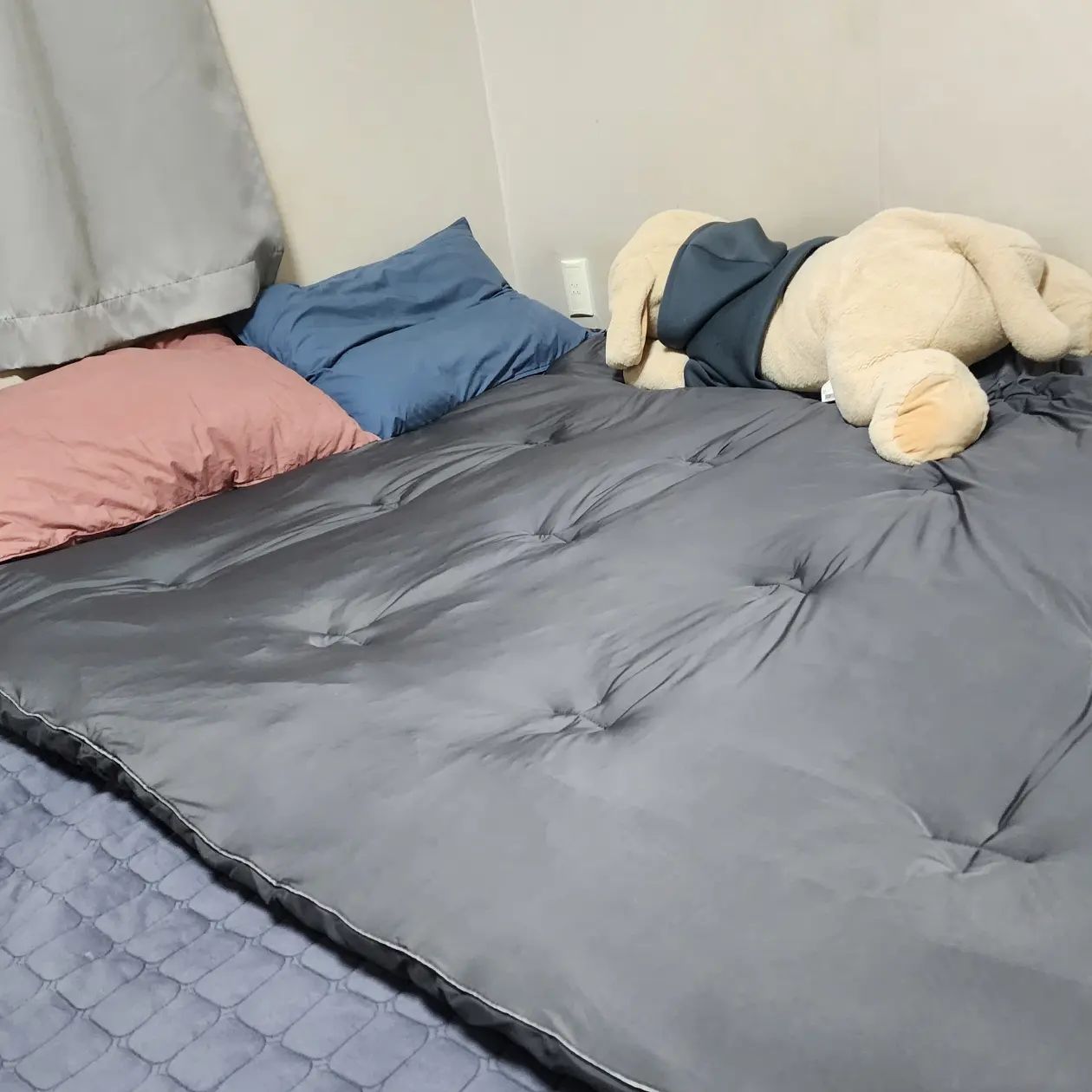 올 여름 필수템!🔅
에어컨, 선풍기보다 필요한
여름 쿨토퍼로 꿀잠!
몸에 열이 많아 자주 깨다보니
맨살에 닿았을때 시원하면서도 부드러운 #홈즈쿨매트 정착
얇은 쿨매트가 아닌 5cm 포근한 쿨매트라서 더욱 마음에 들었고
시원한 면 / 포근한면 양면으로 사용이 가능해서
4계절 모두 사용 가능한 제품이라 더욱 매력적이에요!❤️
시원하면서도 쾌적한 수면환경으로 바뀌어서 요즘 꿀잠 잡니다🥰

#협찬#홈즈 #홈즈리빙 #쿨매트 #쿨토퍼 #여름매트
#매트리스 #여름이불 #여름토퍼 #열대야 #여름준비 #꿀잠 #숙면