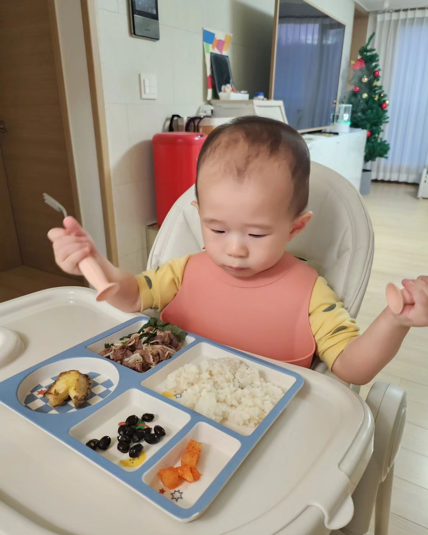 오늘은 국이 없네
많이 먹어