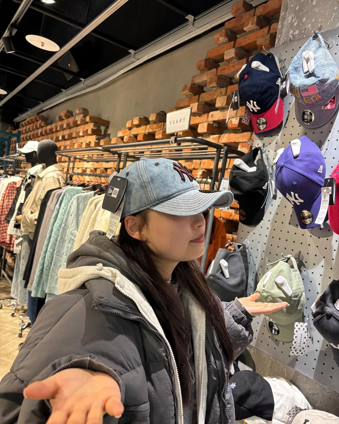 모자가 맘에 들어욧 🧢🩵