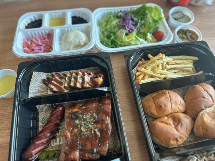 송파배달맛집 크리스마스 홈파티 라라텍사스바베큐 송파점에서 플래터 먹은 후기