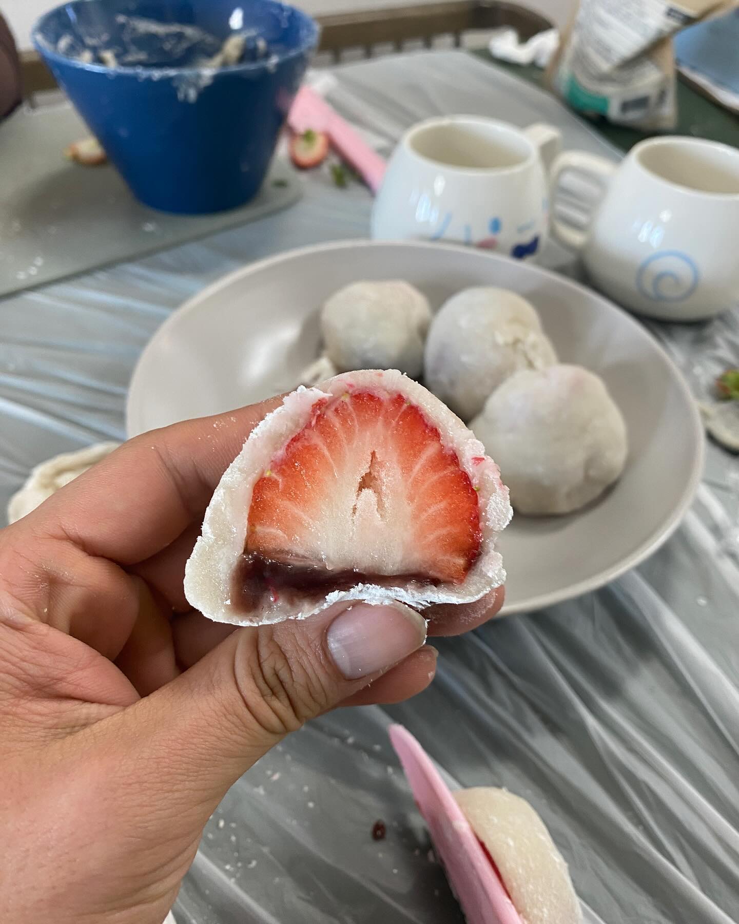 조카들과 대재앙 #딸기모찌  만들기🍓