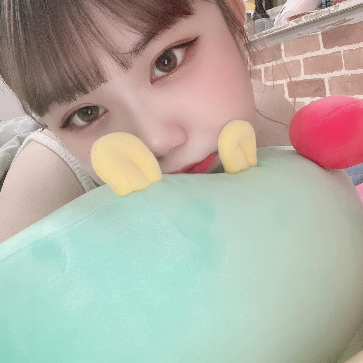 째려보기