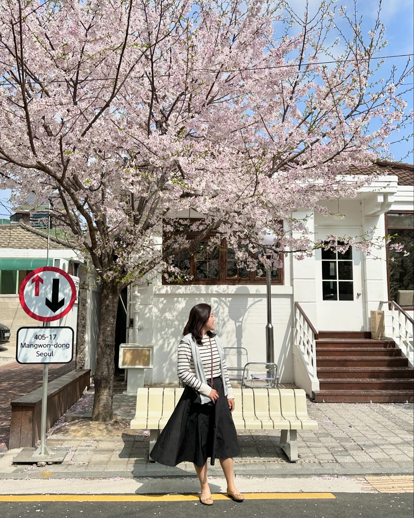 망원동 벚꽃 추천 코스🌸

1.  #하우스오브바이닐망원점 (1-4번 사진)
포토존 사진은 오픈런 추천이에요
뒤쪽에 야외자리가 있어서 손님이 있으면 사진찍기가 어려운🥲
커피는 내부에서 먹으니 더 좋았어요
동영상을 찍어도 자체 bgm이 깔리는 매직…🫶🏻
LP음악이 너무 좋거든요🤎 (3-4 동영상 소리 들어보세요)
⠀▫️서울 마포구 희우정로16길 23 1층
⠀▫️매일 11:00 - 22:00

2. #희우정로 #벚꽃길 (5-8번사진)
하늘색 건물 좌표는 아래에⤵️
📍서울특별시 마포구 희우정로 50-1
이 주소 쪽으로 가시면 예쁜 벚꽃길이 펼쳐져요
남녀노소 다들 멈춰서서 사진찍고
웃으며 좋아하는 모습에 함께 행복해지던길🩷

3. #우이락망원본점 (9-10번 사진)
벌써 n번째 방문하는 고추튀김 맛집
고추튀김 + 비빔국수 + 막걸리 조합으로 먹어줘야한다구요🫶🏻 
 ▫서울 마포구 포은로8길 22
 ▫매일 11:00 - 22:00

자세한 후기는 블로그로📝