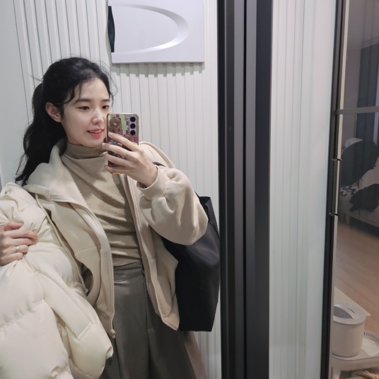 젝시믹스 후드집업 제시믹스 내핑후드 밀크베이지