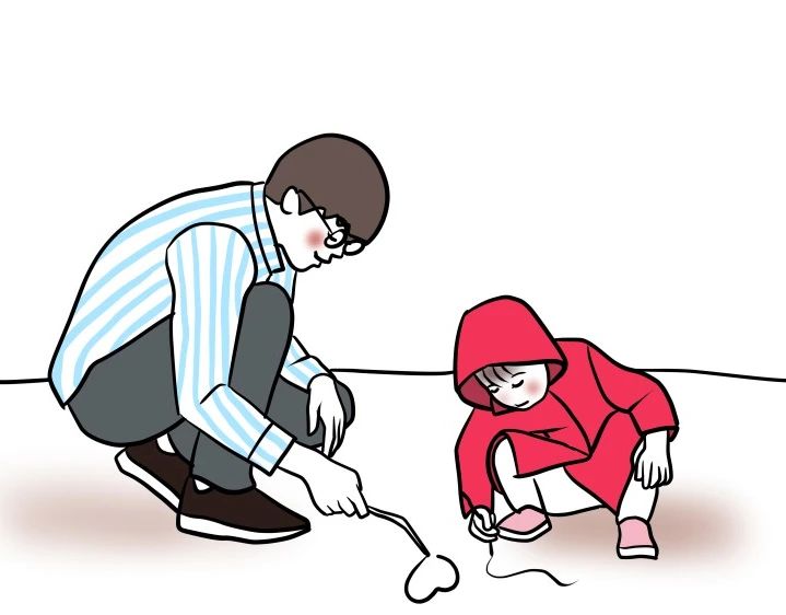 오랜만의 라인드로잉 
#라인드로잉 #감성일러스트 #가족그림