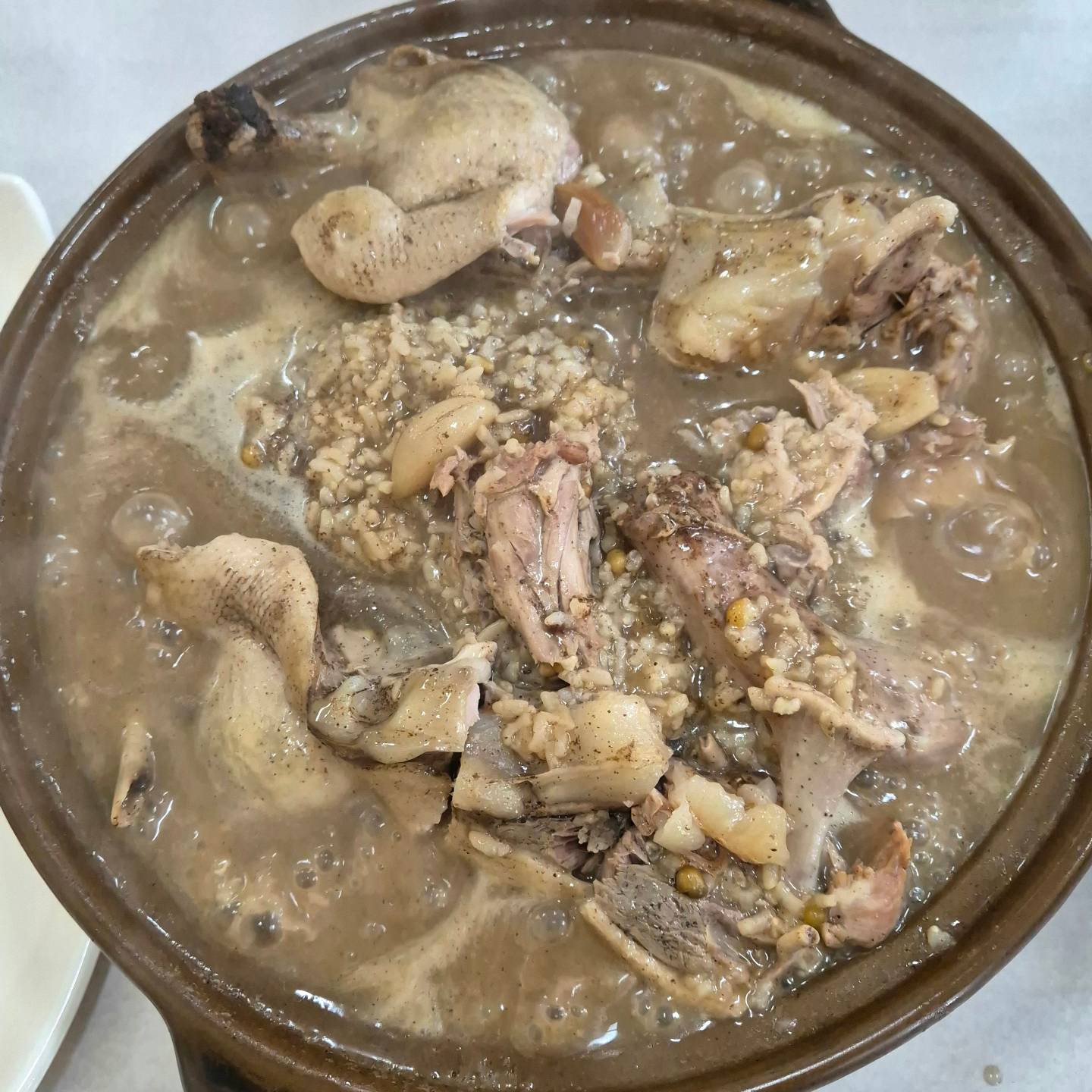 더운날씨에 지친다면 여기 [괴곡동/장수오리]

🐨이곳은 부모님 찐맛집으로 
노루벌 갈때마다 가는집 !재재재방문

🐨오리누룽지백숙은  부드러워서 잇몸으로도 발골가능하고 진한 육수에 누룽지도 역대급✨️
여긴 무조건 밴딩바지 입고가야함ㅋ 
(브레이크 타임없음👍)

🏷오리누룽지백숙 55,000원
(포장시 50,000원)

📍장수오리
🚗대전 서구 구억뜸길 39
매일 10:40-21:00

#나만알고싶은집#내돈내산#대전드라이브맛집#노루벌맛집#노루벌백숙#대전오리백숙#대전백숙맛집#대전노루벌#노루벌맛집추천#괴곡동맛집#대전장수오리#장수오리#캠핑맛집