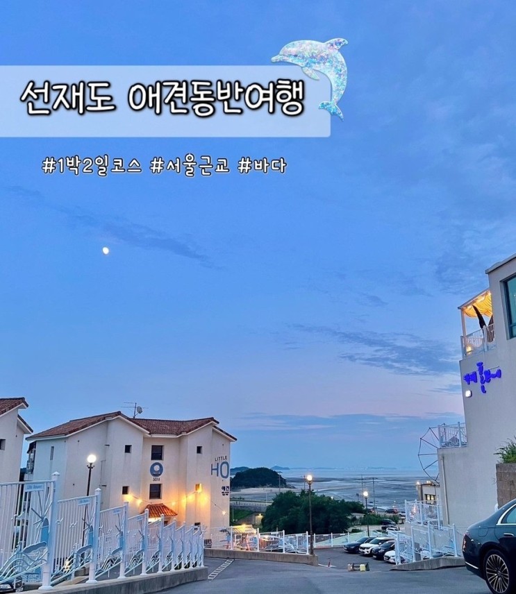 인천 선재도 애견동반여행 리틀미코노스펜션, 뻘다방, 근처식당추천 바람의마을