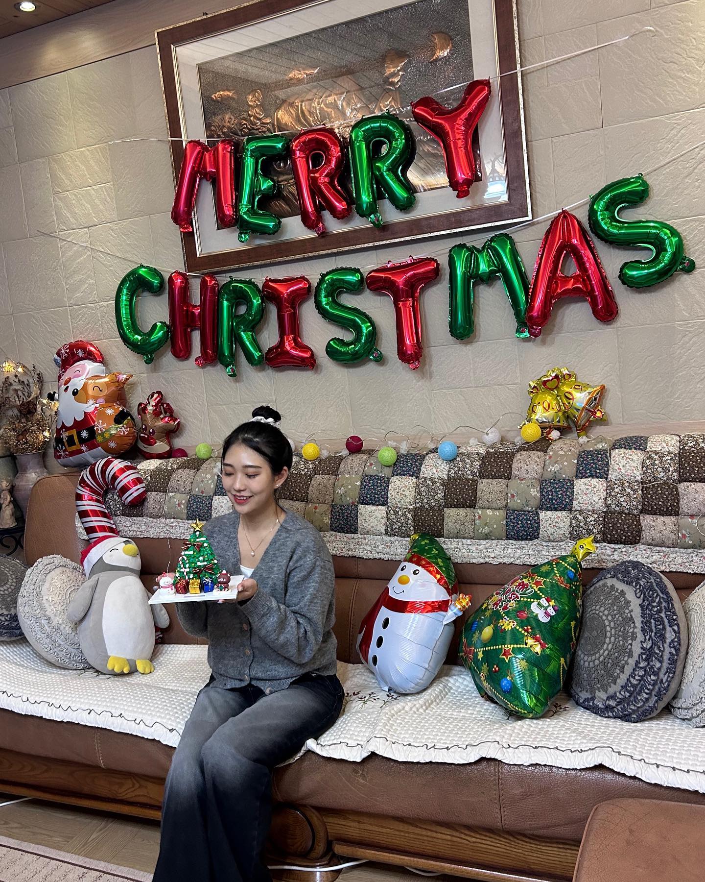 우리 엄마 아직 소녀인가바~🎄✨
