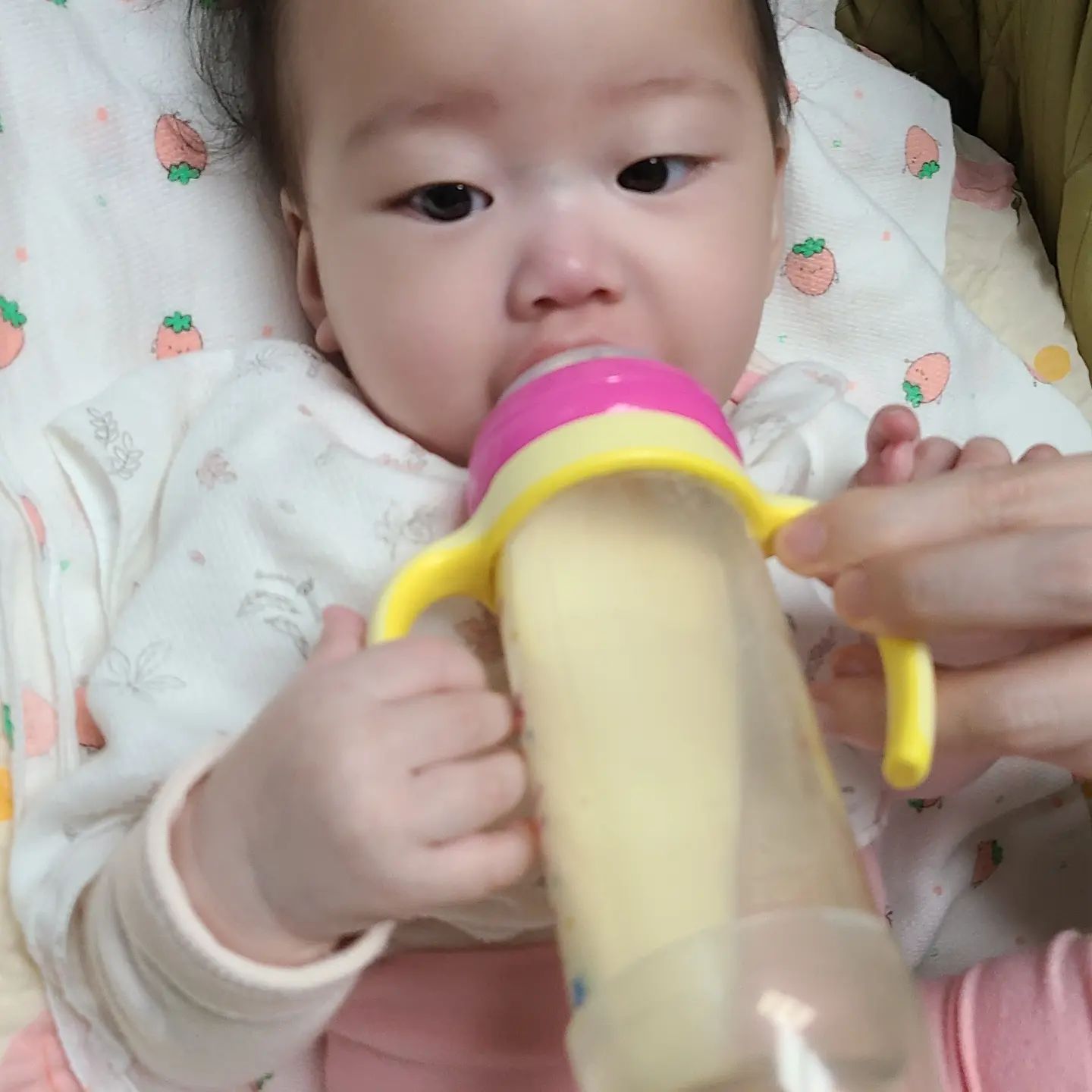 201일 목이 쉬더니 감기가 온 율이
병원 가서 약 지어다 먹고
다행히 밥도 잘 먹고 정신없이 기기도 앉기도 잘한답니다
감기보다 강한 율이 장꾸미😆
침대 난간 잡고 일어나는 건 좀 위험해🤣