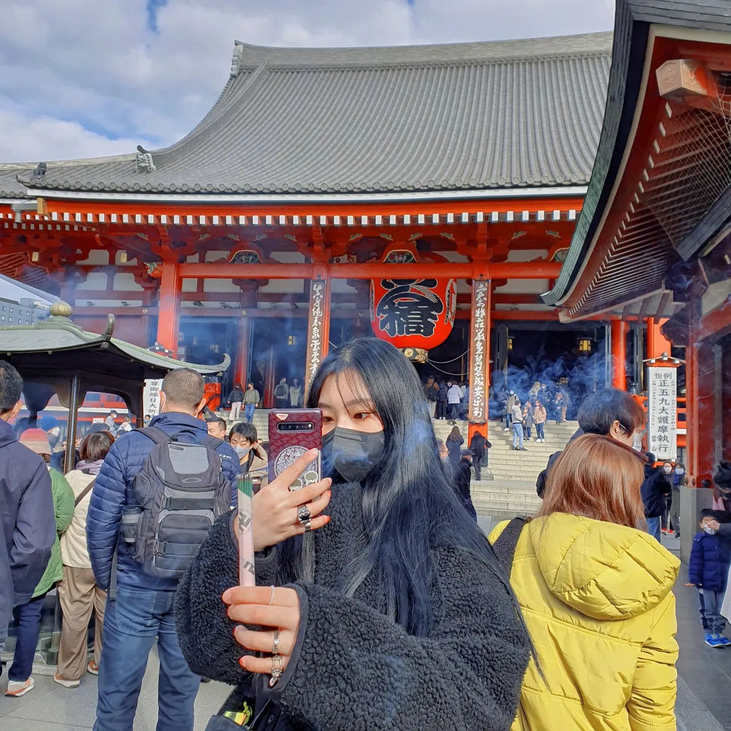 #淺草觀音寺 #浅草寺 

⛩️ 🕯 📃 🐒 🎏