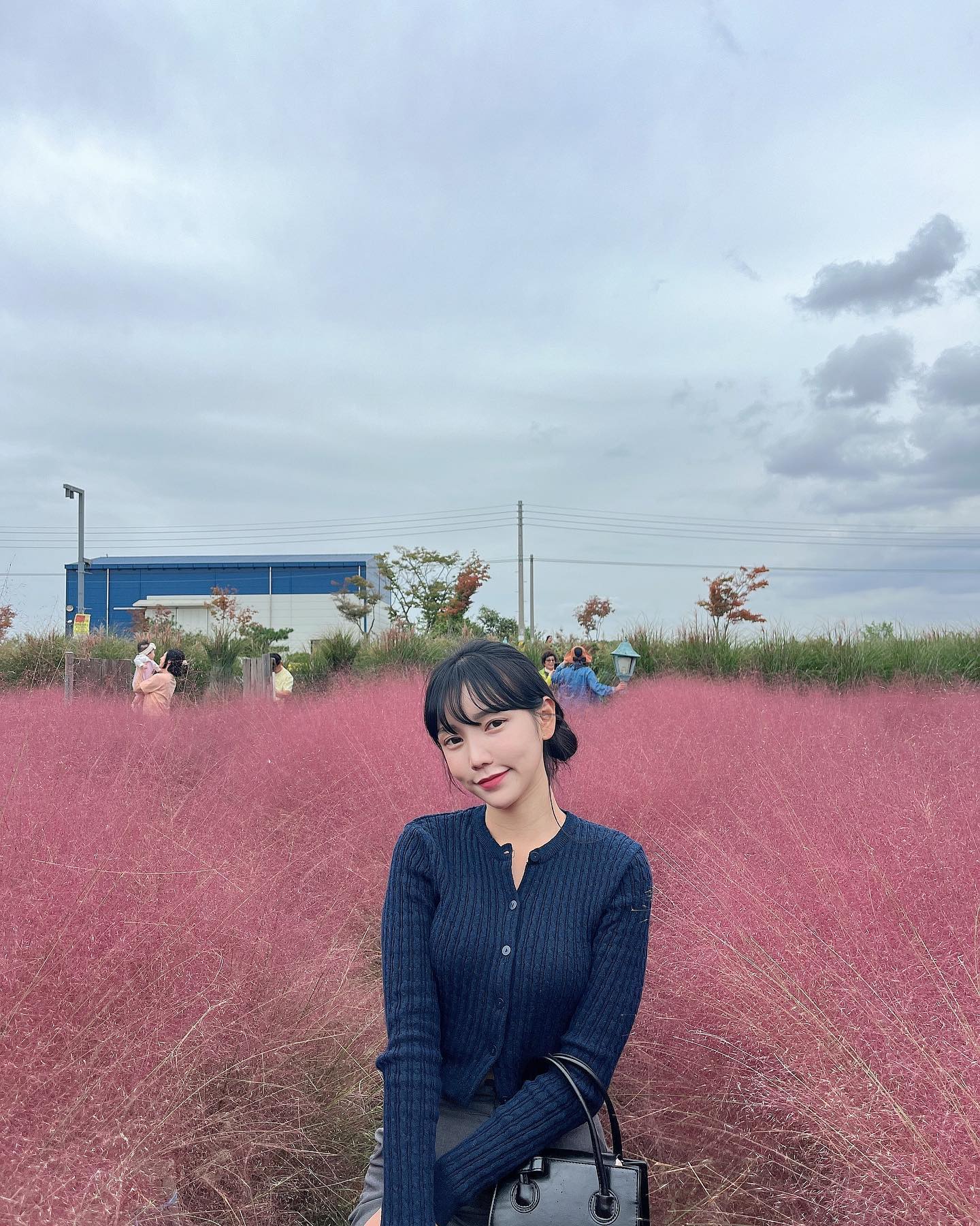 비 와도 너무 예쁜 핑크뮬리💗👋🏻