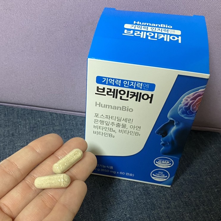 기억력 인지력 개선엔 '브레인케어' / 포스파티딜세린 뇌영양제