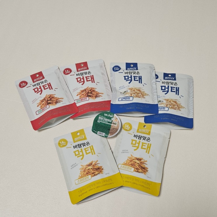 야식땡길때 간단하게 먹는 것플렉스 먹태과자 간식추천