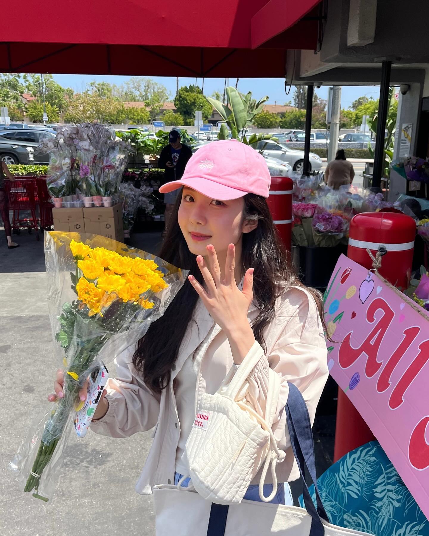 날이 좋아서 꽃다발을 샀다~~~🤤✨🌼🌼