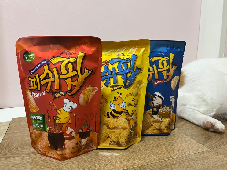 [다이어트 간식] 바다소리 고단백 영양 스낵 피쉬팝 3종 (오리지널/허니버터/칠리맛)