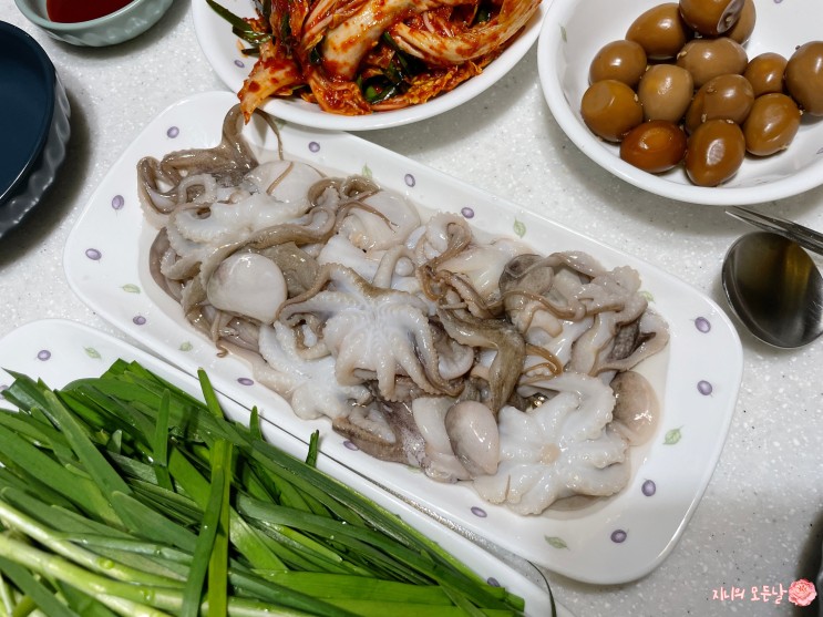 냉동쭈꾸미로 쭈꾸미 샤브샤브 만들어 먹기 마녀수산
