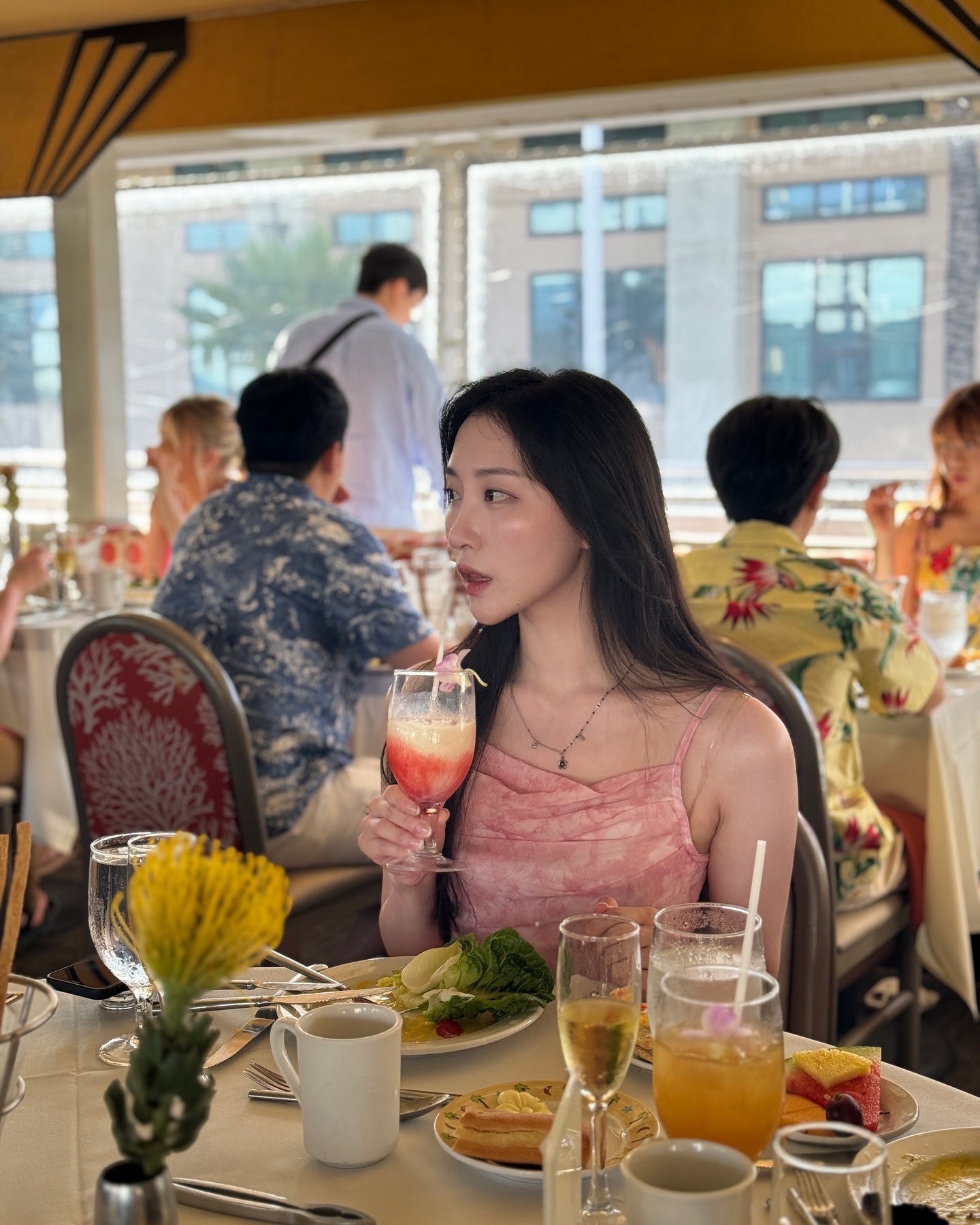 배멀미 너어는,, 겨우 이김🍹🍽️ 사진작가님인 울혜미언니 역시 최거ㅠ #하와이 #여행 #starofhonolulu #cruise #🚢 #hawaii #하와이여행