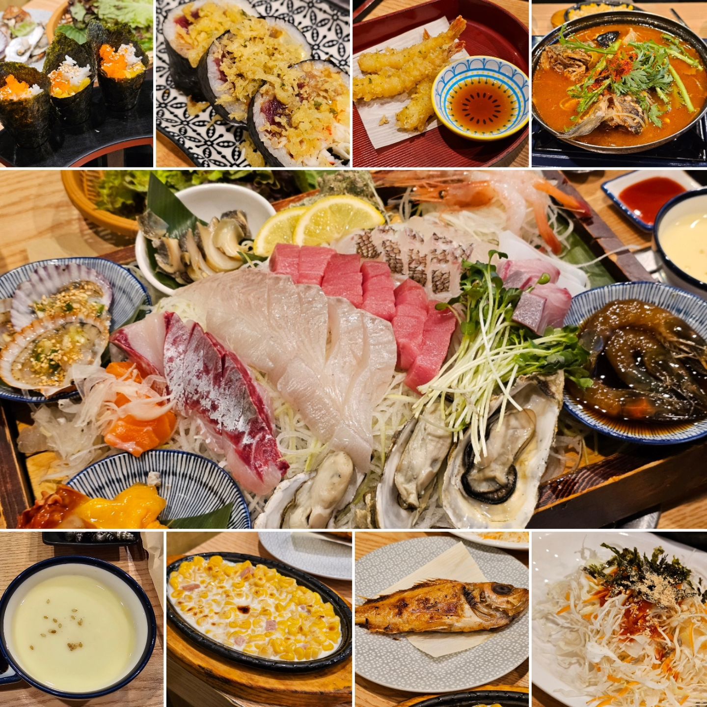 #협찬 #진호횟집

노도강에서 맛집 좀 다녀봤다는 사람들에게는 이미 유명한 핫플✨️
주말이나 휴일에는 오픈런도 대기해야 할 정도니 뭐🤦‍♀️ㅋㅋ
월요일은 좀 한가할지 모른다는 내 기대는 역시나 착각이었고
시기질투하며🤣 웨이팅한 끝에 드디어 진호횟집에 입성!🎉🎉

#진호세트(中) 

참치,연어,광어,방어,숭어 등 푸짐한 모듬회와 단새우,멍게,가리비,소라,석화,간장새우 등 해산물 +
푸딩계란찜+후토마끼+콘치즈+생선조림+생선구이+
야채무침+미역국+새우튀김+대마끼+매운탕 😱😱
먹은걸 다 기억하기도 힘들 정도로 푸짐한 구성의 세트

워낙 구성 좋은 가성비 맛집이라 포장은 여러번 해서 먹어봤는데 
역시 직접 매장에서 먹어야 찐이었음👍👍
두툼하고 싱싱한 모듬회는 비리거나 거슬리는 식감 하나없이 완벽!
바로바로 만들어서 텀을 두고 슬쩍 넣어주시는 
스끼 하나하나 정성 제대로 들어간 맛!
마무리 매운탕까지 눈이 번쩍 떠지는 맛이라 배터질 것 같은데 
이성 잃고 밥 시킬뻔했...🥄🥄
컨디션 안 좋아서 술 조금만 먹으려고 했는데 오늘도 열심히 마셔버렸네🤭🤭
입 짧은 둘이 중짜 세트를 회,해산물 하나 안 남기고 다 먹고 온 
유일한 곳으로 기록될 듯!ㅋㅋㅋ

쉬는 날 오픈런 한번 더 해야겠다 그치?🏃‍♀️🏃‍♂️

매일 오후 3:30~ 11:30 (10시 라스트 오더)
일요일은 정기휴무!
캐치테이블로 예약 가능
https://app.catchtable.co.kr/ct/shop/jinhohoi
.
.
#수유횟집 #수유회 #강북횟집 #번동횟집 #수유사시미 #수유맛집 #번동맛집 #수유진호횟집 #진호세트 #수유찐맛집 #회포장맛집 #오픈런맛집 #먹스타맞팔 #먹스타그램