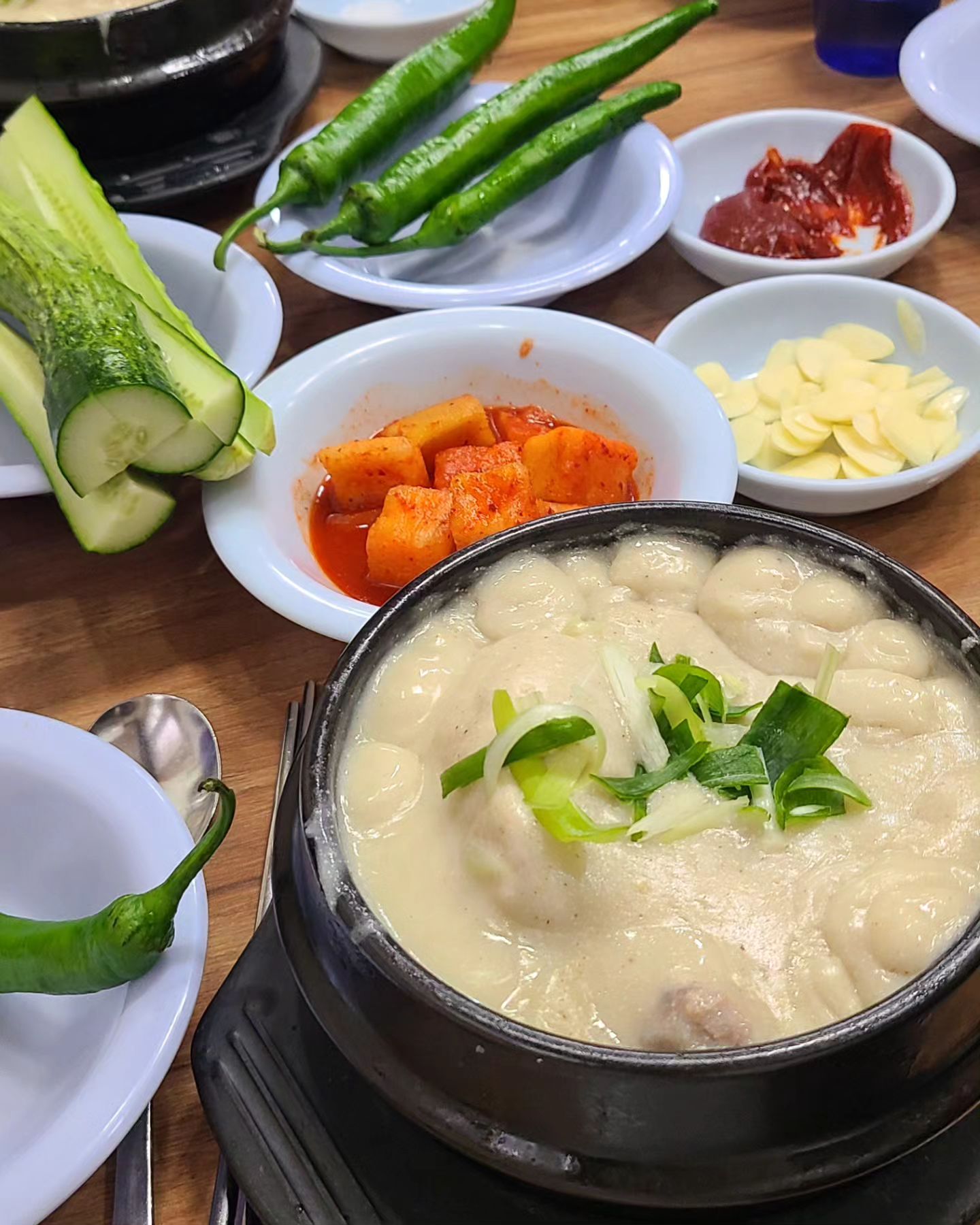 .

이번주 점심은 #맛집뿌시기 🙃

내일은 방학 마지막 날인데.. 
오딜 가볼까나.. 🤔

#호수삼계탕 #고추장이진리