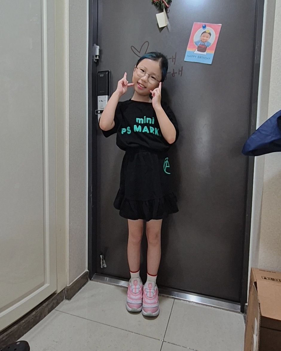 #등교완료🙋‍♀️ 
귀여워♡
잘다녀와ㅎ