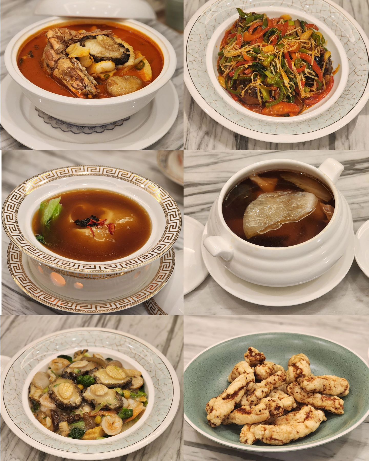 바쁜 요즘 !
이래저래 치이고 멘탈이 바사삭 ,,
일일향에서
고급지고 든든한 중식으로 멘탈케어까지 싹 받고왔습니다?
#매봉역맛집 #일일향
최근에 오픈한 일일향 지점인만큼
인테리어, 하드웨어 너무 좋았구요
룸도 잘 되어있고, 최대 룸에 30명까지 수용가능해서
#도곡동단체모임 까지 가능한 곳
💙특품냉채
입맛을 돋아주는 냉채류들,
새우, 전복 등 여섯가지의 귀한 재료들이 상큼하게 올라가있어서 좋았어요
🧡통샥스핀 찜
큼직한 샥스핀이 들어있는데
그냥 먹어도 맛있구요, 홍초를 넣어서 먹으니 새로운맛
🤎불도장
이날 조금 추웠는데 
몸이 뜨끈해지는 불도장 !
오골계, 송이, 전복  몸에 좋은건 다 들어있어요
소스를 추가해서 또 다르게 즐길 수 있음
💛전가복
큼직한 전복부터 관자, 새우까지 
이날 전복 정말 많이 먹었음 ,, 행복
❤️토마토소고기찜
안에 소고기와 파를 약간 고추잡채처럼 볶은다음
토마토 안에넣고 한번 더 쪄냈는데
토마토싫어족인 저도 맛있게 먹었어요
🧡어향동고
위샹소스는 뭘 볶아도 맛있잖아요?
표고버섯 위에 새우를 소복하게 쌓아서
맛있게 튀겨낸 뒤, 위샹소스로 볶았는데,,
진짜 기깔나게 맛있더라구요 :) 이날의원픽
🩷탕수육
부먹으로 나오는데 저는 소금후추를 요청드려서
찍어먹었어요 
탕수육으로 상받은 집 답게,
고기가 큼직하고 맛있었어요 
🩵멘보샤
바삭바삭, 플레이팅도 너무 예쁘죠?
칠리소스에 찍어서 냠냠 :)
❤️황제짬뽕
타이거새우로 보이는 엄청 큰 새우가 들어간
비쥬얼 끝판왕 짬뽕, 
국물도 찐하고 완전 내스타일
🖤쟁반짜장
비쥬얼이 앵? 했는데 밑에 짜장이 숨어있어요
너무맛있음
🤍잡채볶음밥
이집 볶음밥 참 고슬고슬하게 잘 볶더라구요
식사로 볶음밥 정말 강추드립니다 
🩶후식
우유 아이스크림과 오렌지 
달달한 우유아이스크림, 눈이 번쩍 뜨이는 맛입니다
🍾
이날 어니스트 라페뉴 밀레짐, 어니스트 라페뉴 브뤼
,바론 알버트 프레페랑스 드미섹
그리고 중국백주로는 제갈량가주 를 마셨는데 
와인 콜키지 가능한 중식당인만큼
와인과도 참 잘 어울렸구요
역시 백주,, 열자마자 향이 탁! 눈이 떠지는 :)
직원분들도 너무 친절하시구요
한사람 한사람 개인에게 소분해주셔서 편하게 먹을 수 있었어요!
#매봉역중식당 #매봉역모임장소 #매봉역중식 #일일향도곡점 #일일향 #도곡동맛집 #도곡동회식장소 #매봉역회식장소 #중식핫플 #매봉역줄서는맛집