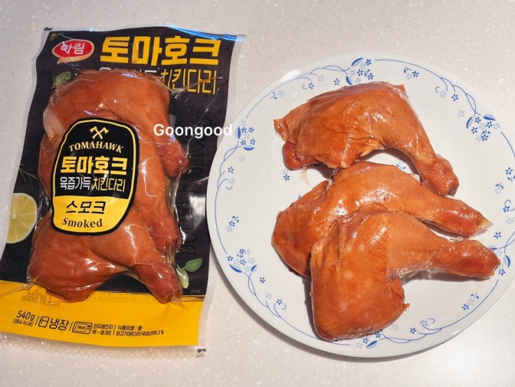 하림 닭다리살 토마호크치킨다리 간편하게 단백질보충하기