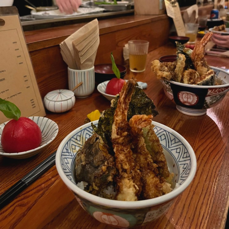 [서울/망원] 이치젠 텐동 🍤 망리단길부터 망원시장까지 데이트 코스 🖐🏻 훈훈호떡 떡꼬치 우이락