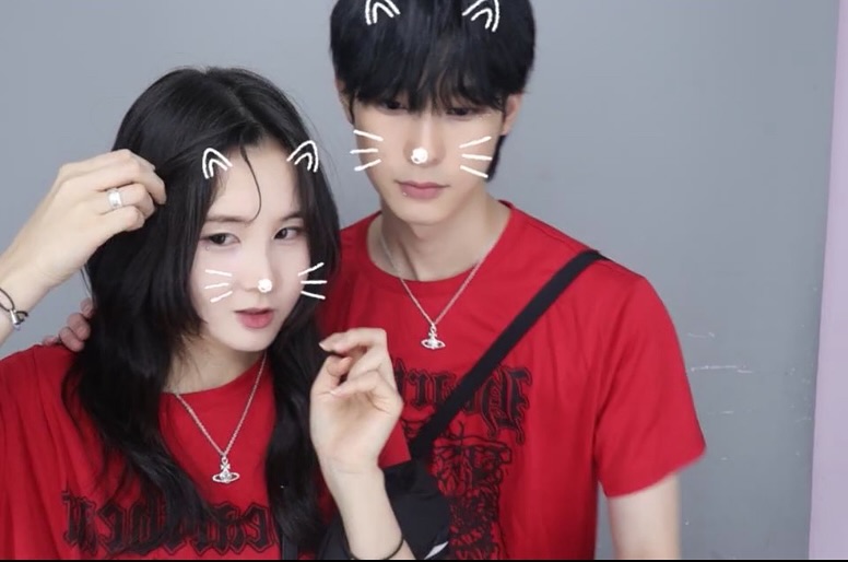 앞머리가 마음에 안드는 나와 아무생각없는 은짝씌