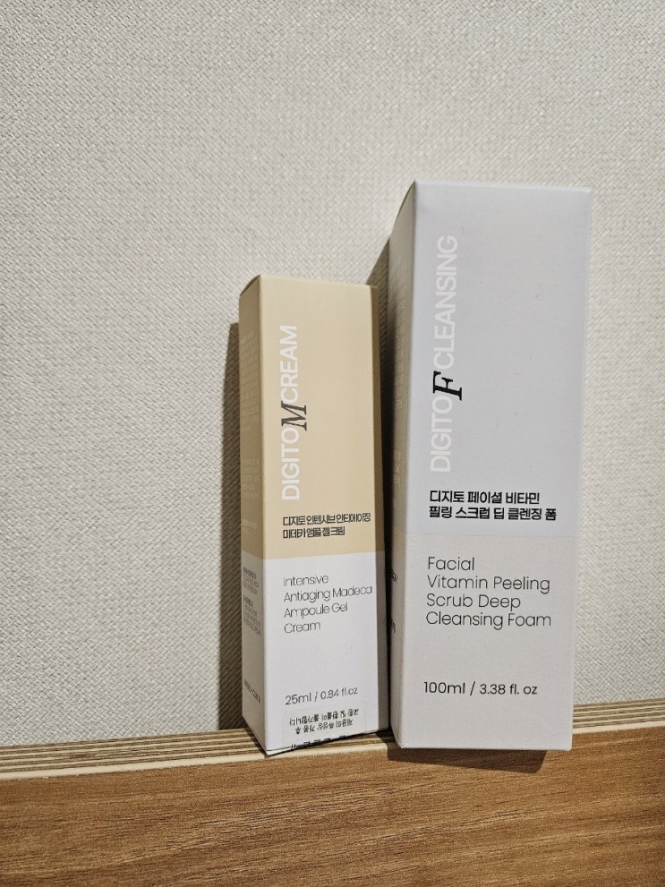 [디지토] 페이셜 필링 폼클렌징/마데카 젤 크림