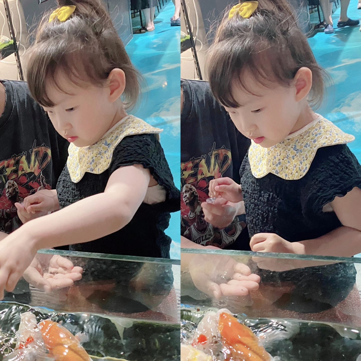 오늘의 하이( ˇ͈ᵕˇ͈ )🤍⁣⁣⁣⁣ +893⁣
🐠아빠엄마.ᐟ.ᐟ 하이 뻐끔뻐끔 보고싶어요.ᐟ.ᐟ🐡⁣
오랜만에 아빠와 함께하는 데이튜튜튜💗⁣
⁣
하이가 좋아하는 물꼬기, 거북이, 도룡뇽친구들이 많아서⁣
너무재미있었댜구요(*ˊᵕˋ*)ﾉ⁣
⁣
⁣
⁣
⁣
⁣
⁣
⁣
#아기스타그램 #아기옷 #아기모델 #육아용품 #육아맘 #아기랑놀기 #baby #cute #아기와갈만한곳 #아기놀이 #수족관 #딸스타그램 #딸바보 #육아 #육아소통 #육아스타그램 #육아템 #맘스타그램 #맘소통 #28개월아기 #30개월아기 #29개월아기 #2살 #3살 #아기방꾸미기 #아기방인테리어 #아기놀이 #일상 #일상스타그램 #김하이 #하이스타그램🤍