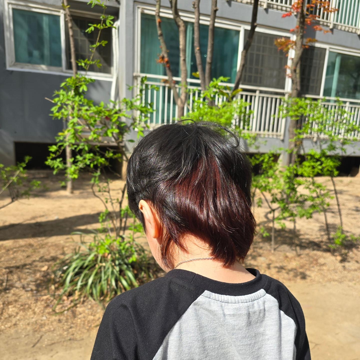 리철이 첫 염색 성공

김병지머리 덕분에 두피에 안닿고도 10cm
기르느라 고생해따

울프컷 잘어울리는 예쁜 두상♡

더 형아되면 탈색해서 초록색해줄겝