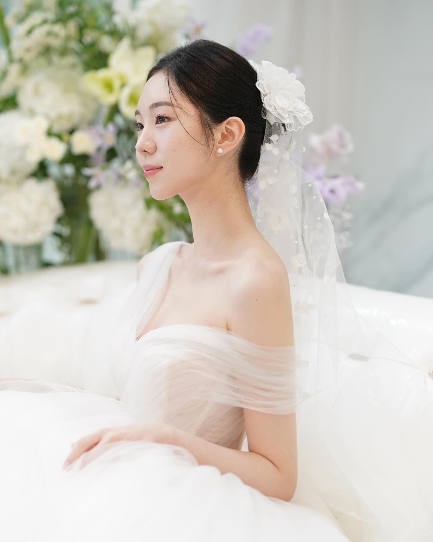 너무 예뻤던 내 연보라색 부케💜