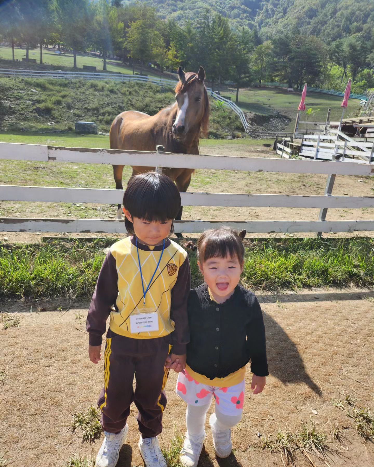 __가을소풍🍁

봄에도 근교로 소풍 다녀와서 올해는 소풍 계획이 없을 줄 알았는데,
가을에도 소풍을 간다는 소식에 부랴부랴 또다시 뭘 싸주나 고민,,,😭

결국 봄소풍에도 싸줬던 도시락과 별반 다를 것 없었지만
그래도 도아가 젤 좋아하는 야채주먹밥에 치킨너겟이랑 비엔나👍
울 권이는 흰쌀밥에 뭐 섞이는거 너무너무 안좋아하는 애라 결국 또 오니기리와 치킨너겟과 떡갈비😁

해피초원목장으로 소풍을 다녀온다길래
수요일에 비가 왔었어서 괜찮으려나 싶었는데 사진보니 너무 행복해해서 다행이다ㅋㅋㅋㅋㅋㅋㅋㅋ
사진보니 둘 다 너무 신나보이네^-^
그래, 엄마 아빠가 이 맛에 비싼 어린이집 보낸다,,^^😊

맞벌이에 아빠는 국공립 병원 종사자라 같이 있을 수 있는 시간이 너무 적어서 추억을 쌓아줄 시간이 부족한데
어린이집에서라도 좋은 기억, 좋은 추억 많이 쌓는 것 같아서 다행이야~

엄마,아빠가 돈 많이 벌어서 우리 권이랑 도아 더 좋은 곳 많이 데려가고 더 많은 시간 같이 좋은 추억 쌓을 수 있게 지금 열심히 노력할게🥰