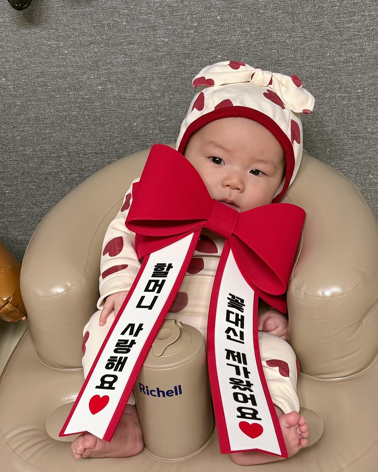 외할머니 생일 축하해요🎂👶🏻❤️🎀