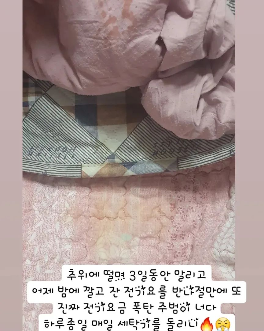 진심 곧 세탁기 터질 듯 1년 넘게
매일 두세번 종일 돌려대니
내가 돌아버려야 속이 편하지