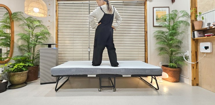 허리편한 1인용 접이식침대 소로솔 잠이솔솔!