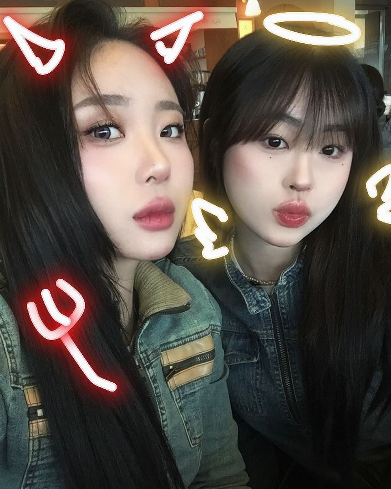 3년만에 인정이랑 처음 찍은 셀카 ..✨