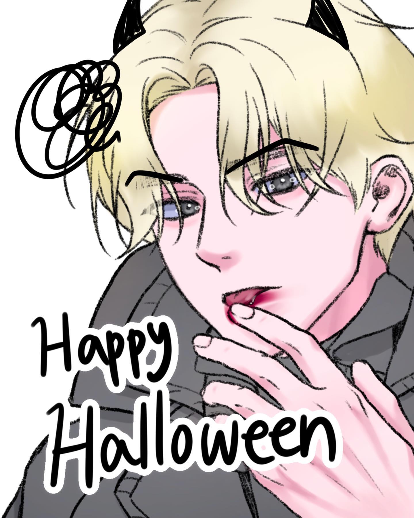 할로윈🎃이 어제였네요…? 
슬로운 자컾입니다💕 oc couple💕
.
.
.
.
.
#일러스트 #그림 #자캐 #자컾 #illust #drawing #art #oc #doodle #illustration #커플 #couple