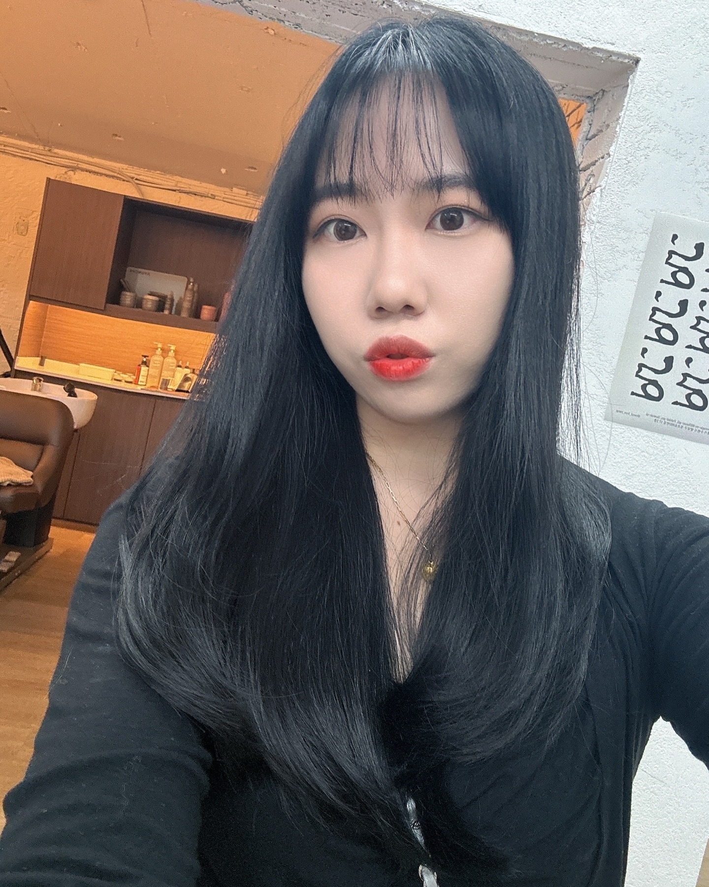 백만년만에 셀카
백만년만에 머리하기
역시 난 흑발이 좋아🖤