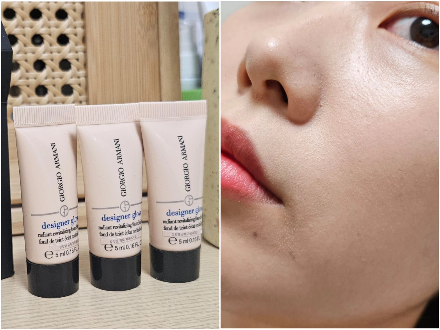 #광고 
조르지오아르마니에서 ✨️new 디자이너 글로우 파운데이션✨️이 나왔다고 하는데요! 이 브랜드의 파데를  사용해 본 기억이 있는데 역시 너무 피부표현이 이쁘더라고요. 색상이 아쉬웠는데 상아빛의 색상으로 이번에 진짜 화사해서 한국 사람들이 좋아하는 컬러로 나온거 같아요* 실크 스킨 텍스처라고 표현하는데 프러시안 블루 피그먼트와 라이트 리플렉팅 펄이 들어갔다고 해요. 뭔진 몰라도 여튼 사용해보면 표현이 매끈하고 이쁘고요.

* 무엇보다 전 지속력이 좋고 무너짐이 깔끔한 베이스를 선호하는데 딱 그래요! 제가 요즘 바쁘다바빠 현대인을 맡고있어서 그냥 양조절도 대충 팡팡 두드리고 나가는데 시간이 지날수록 더 이쁜 표현을 만들어주고 너무 글로우하다해서 번들거리는게 아녀서 어떤 피부타입이건 이쁘게 사용하기 좋을 것 같아요. 저 영상에서처럼 바르기보다는 사실 얇게 여러번 레이어링해서 바르면 진짜 고급진 피부표현이 가능하답니다😉 화장 대애충 하다가 다시 코덕을 드릉드릉하게 만든 파데네요

*살짝 팔자주름에 끼임이 있을 수 있고 건조하다보니 들뜸도 아예 없진않거든요? 제 피부가 지금 매우 건조하고 상태가 안좋아서 그런데도 시간이 지나면 진짜 자연스럽게 스며들고 끼임도 손으로 쓱쓱 문지르면 괜찮드라고요. 다크닝도 크게 느껴지진않았어요. 아예 없진않지만 심하지않은 느낌? 살짝 매트한데 실키한 고런 표현입니다. 색상은 저는 화사하게 1.5가 좋드라고요. 옐로우톤이지만 바르면 노랗지않아요! 1.75는 처음엔 밝나 싶은데 지나면 내 피부랑 유사한 느낌이고요. 1은 확실히 밝아요🙂 

🎄크리스마스인 12/25(월) 롯데온 선런칭한다고 하구요, 24년 1/2(화) 공식 런칭된다고 합니닷🥰

#아르마니뷰티 #디자이너글로우 #상앗빛광채파운데이션 #아르마니파운데이션 #파운데이션명가 #파운데이션 #디자이너글로우파운데이션 #상앗빛파데 #파운데이션추천 #글로우파운데이션