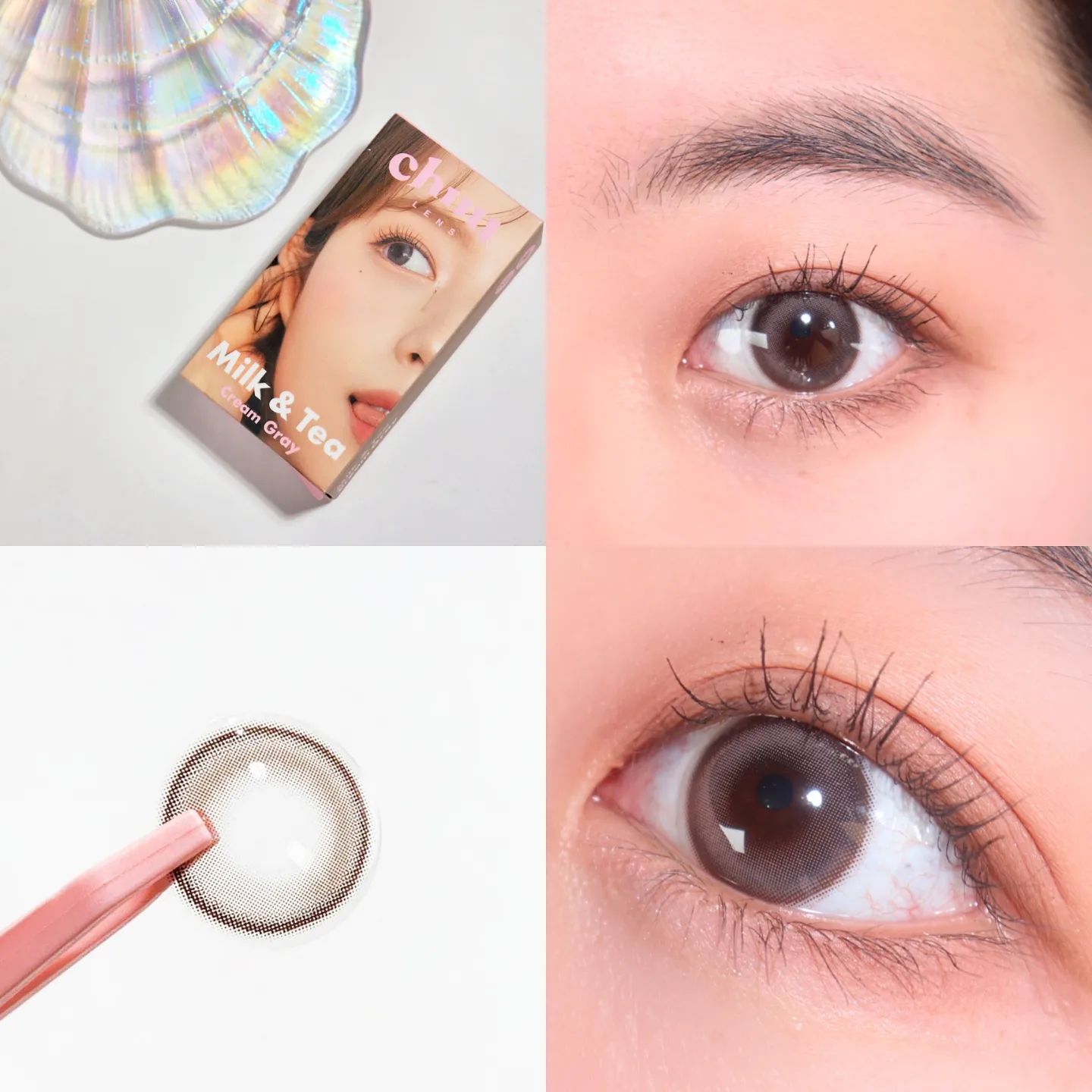 #제품제공 chuu_lens_official 
#chuulens #필터렌즈 #웜톤렌즈 #쿨톤렌즈

✨️DIA : 14.2mm 
✨️BC : 8.7mm
✨️실리콘하이드로겔

Milk&tea #크림그레이 컬러를 착용했어요
웜한 브라운도 쿨한 그레이도 아닌 회브라운 컬러의 렌즈라서 웜쿨 모두 데일리로 착용하기 좋은 컬러감이에요!!

착용감도 편하고 촉촉함이 오래가서
그레이렌즈 입문자들에게 추천하고 싶어요🖤

‼️#츄렌즈 를 구매하고 싶다면‼️
winc_app 에서 고르고 가까운 안경원에서 픽업하시면 됩니다!!

렌즈 픽업서비스 #윙크 #winc 에
츄렌즈가 #단독입점 되어있다고 하네용
편하게 #렌즈픽업 서비스를 이용해보세요❣️