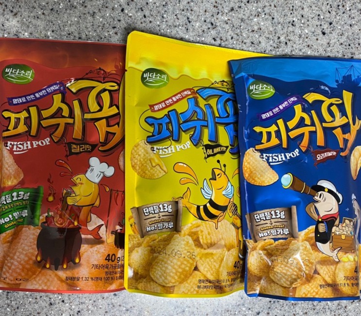 글루텐프리+고단백질 스낵_피쉬팝