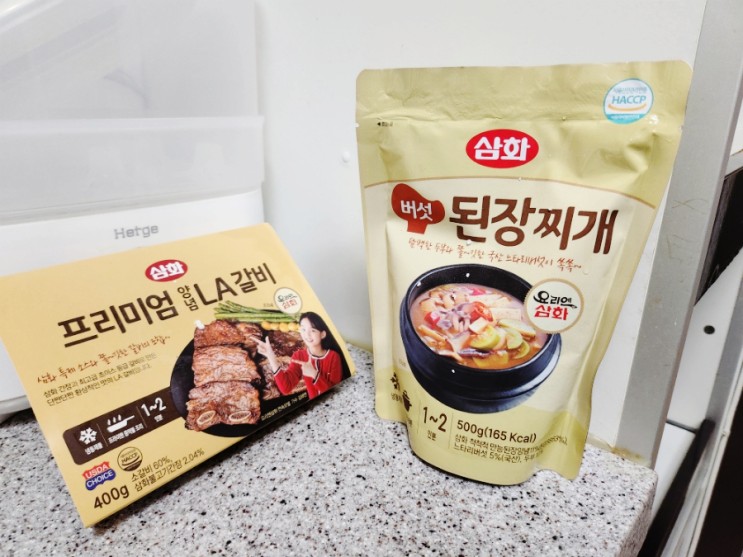 삼화식품 프리미엄LA갈비 요리 된장찌개 음