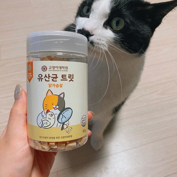[온리버디] 유산균 트릿 닭가슴살 45g, 고양이동결건조트릿 후기