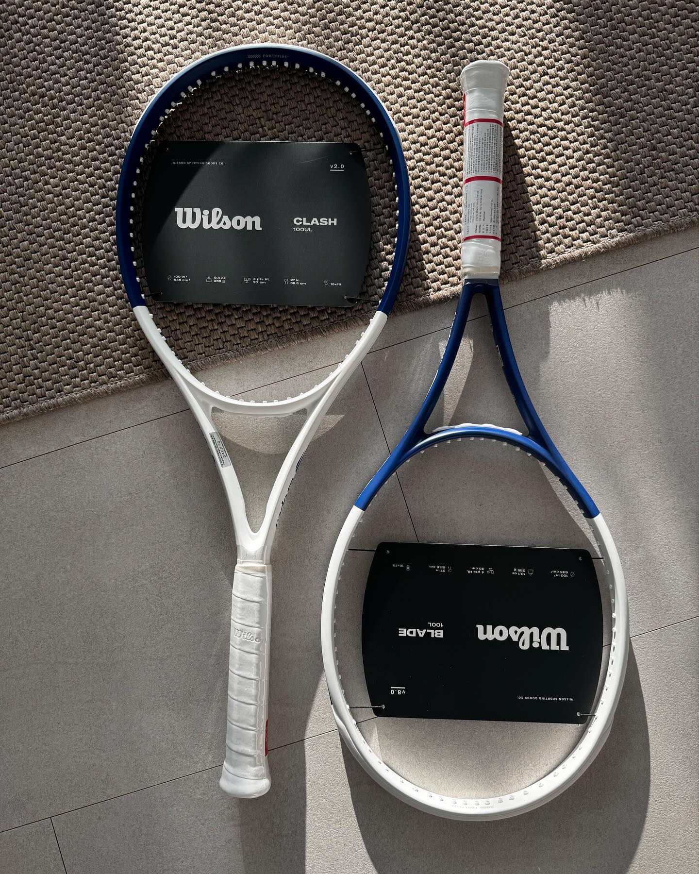#테린이 #테니스
윌슨 클래시100ul us ltd. 
스트링도 완료! 내생에 첫 라켓. 잘부탁한당 🎾