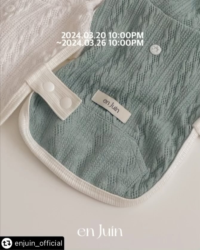 #리그램 - enjuin_official by get_multi_repost
[🎁앙쥬앙 enJuin 런칭 이벤트🎁]

enJuin 2024SS 시즌 첫번째 제품을 친구들에게 널리 알려주세요!

💌이벤트 참여 방법
 🤍 enjuin_official 앙쥬앙 계정 팔로우
 🤍 해당 게시글 좋아요 + 캡쳐 후 리그램
 🤍 댓글에 친구 태그해서 원하는 컬러 적기

💌기간
 🤍이벤트기간: 2024.03.26 PM10시까지
 🤍당첨자 발표: 3/27 PM3시
 🤍당첨된 3분께 앙쥬앙의 판쵸를 드립니다
 

판쵸 디자인을 더 자세히 보고싶다면 프로필 링크에서 확인해주세요😘

#enjuin #앙쥬앙