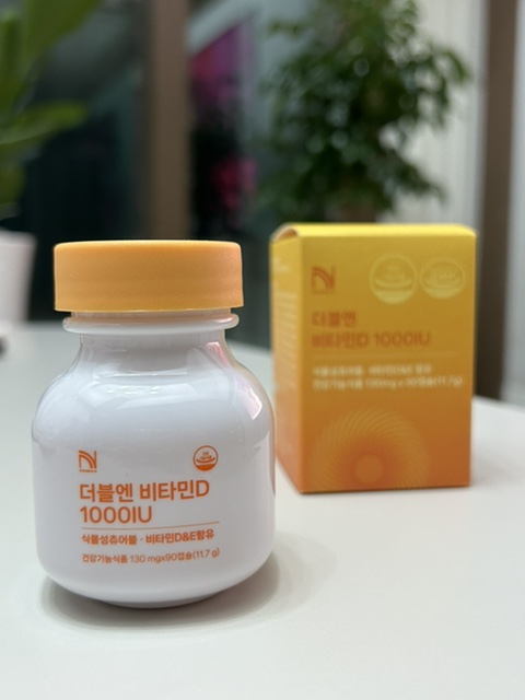 아이도 물 없이 씹어먹는 <더블엔 비타민D 1000IU> 온가족비타민D