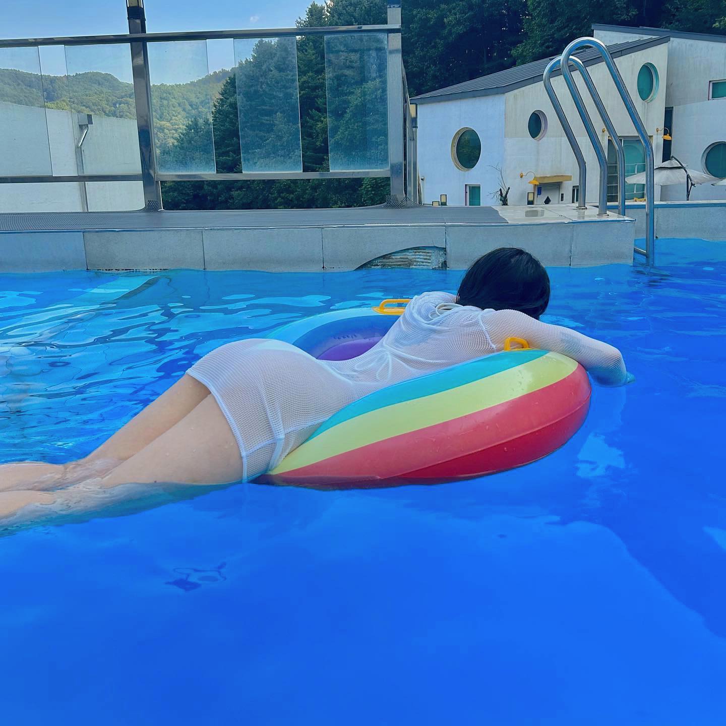 한겨울에 여름사진
